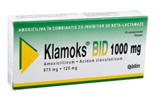 Кламокс BID 1000мг №10 таб. (амоксициллин+клавулановая к-та)