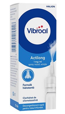 Виброцил Актилонг 1мг/мл 10мл спрей назальный (Ксилометазолин)