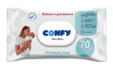 КОНФИ - Салфетки влажные Sensitive №70 с крышечкой