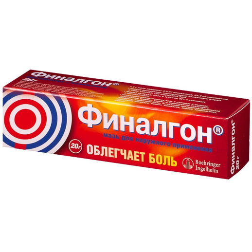 Финалгон согревающая мазь 20 г