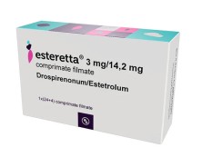 Эстеретта 3мг/14,2мг №28 таб п/о.( Дроспиренон + Эстетрол)