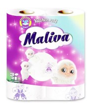 Полотенце бумажное Maliva №2 (3х-слойная)