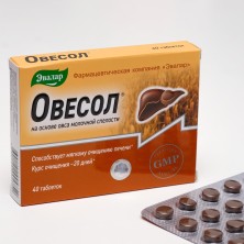 Овесол 0,25г №40 таб.для очищения печени