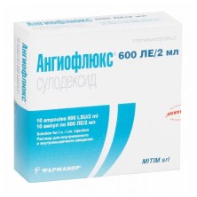 Ангиофлюкс 600 ЛЕ 2мл №10 амп. (Сулодексид)