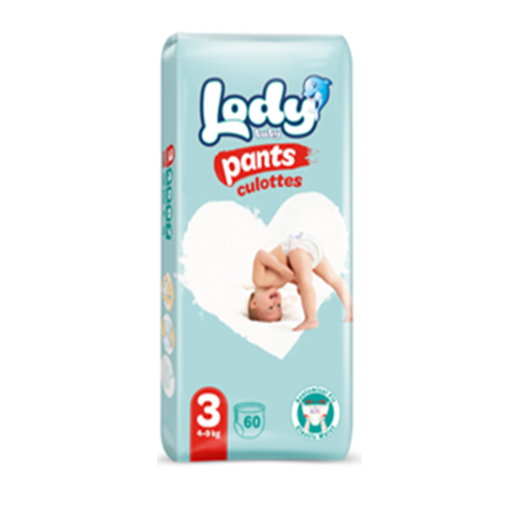Подгузники - трусики LODY BABY 3 MIDI №60 (4-9кг) JUMBO PACK PANTS
