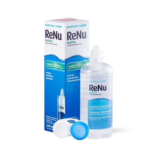 РеНю MPS 240мл комфорт чистых линз и ежедневное удаление протеина