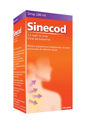 Синекод сироп от кашля 7,5мг/5мл 200мл (Бутамират) Ванильный