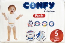 CONFY - Подгузники-трусики детские Premium Junior 5 №60 (12-17кг)