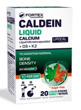 ФОРТЕКС - Калдеин Раствор ( Кальций+D3+К2) №20 саше, р-р для приема внутрь