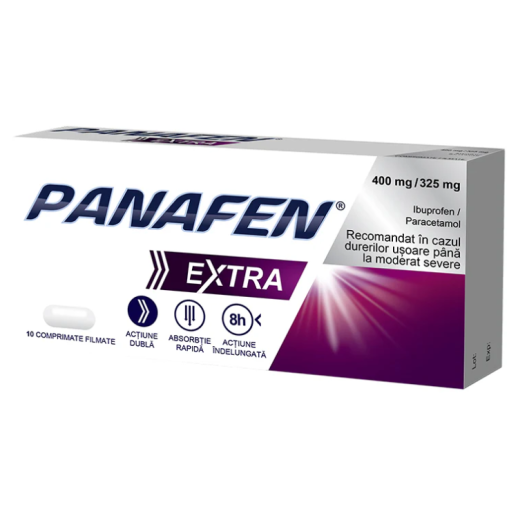 Панафен Extra 400мг/325мг №10 таб.(Ибупрофен +Парацетамол)