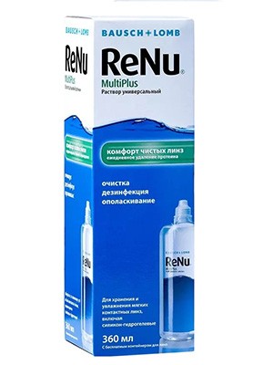 РеНю Multi Plus 360мл для контактных линз (комфорт чистых линз)