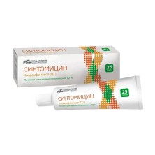 Синтомицина линимент 10% 25г