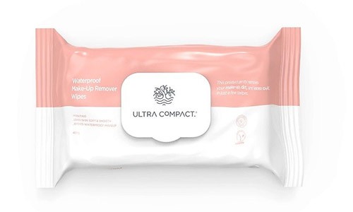 Салфетки влажные Ultra compact №40 для снятия макияжа с крышечкой