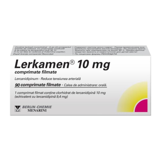 Леркамен 10мг №90 таб. (Лерканидипин)