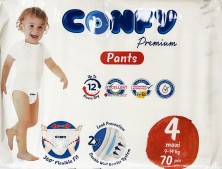 КОНФИ - Подгузники-трусики детские Premium Maxi 4 №70 (9-14кг)