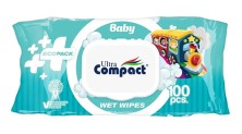 Салфетки влажные Ultra compact №100 Экопак Детские с крышечкой