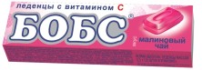 Леденцы БОБС со вкусом Малиновый чай с вит.С №10