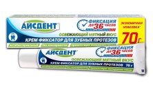 Айсдент крем для фиксации зубных протезов Мятный вкус 70г