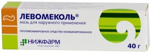 Левомеколь мазь 40г (Левомицетин 0,75г + Метилурацил 4г)