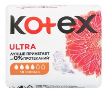 Прокладки Котекс ультра Нормал №10 4к (мягкая сеточка)