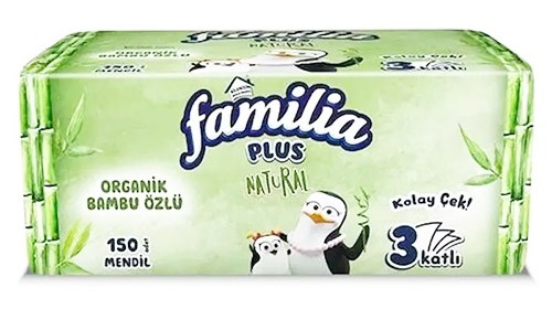 Салфетки косметические ФАМИЛИЯ для лица №150 Natural