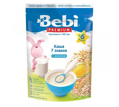 Bebi каша молочная 7 злаков 200г