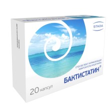 Бактистатин 0,5г №20 капс.(пробиотик и энтеросорбент)