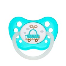 CANPOL - Пустышка латексная В ортодонтическая Toys светится в темноте