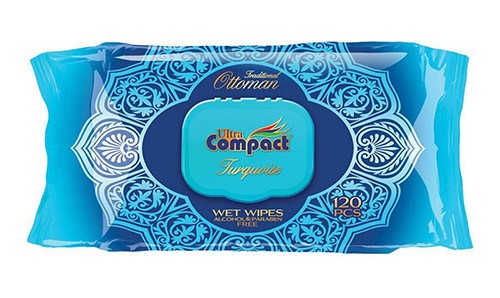 Салфетки влажные Ultra compact №120 OTTOMAN с крышкой