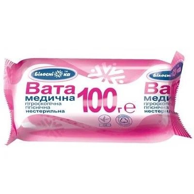 Вата 100г н/с ролик Белоснежка