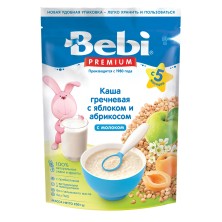 Bebi каша молочная гречка -яблоко-абрикос 200г