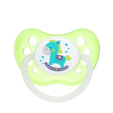 CANPOL - Пустышка латексная С ортодонтическая Toys светится в темноте