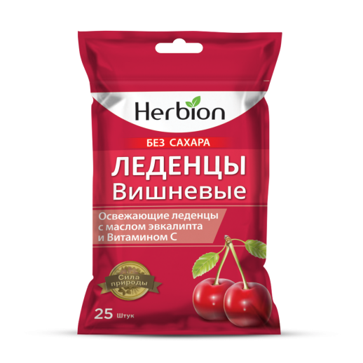 Леденцы Herbion Вишня без сахара №25