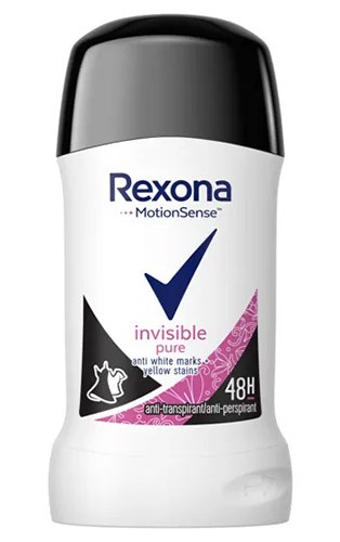Дезодорант REXONA стик женский 40мл Invisible Pure