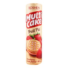 Печенье РОШЕН Multicake Клубничный крем 180г