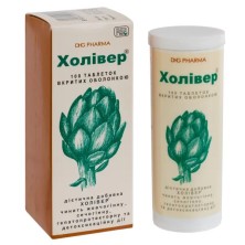 Холивер №100 таб.(эк-т желчи мед., эк-т артишока, куркума)