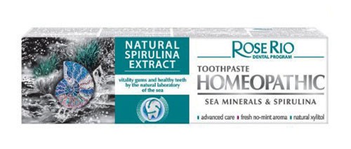 Зубная паста Rose Rio NATURAL 65мл со Спирулиной и Минералами