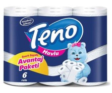 Полотенце кухонное ТЕНО 2-х слойнойное №6 рулонов
