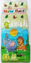КОНФИ Newbaby - Подгузники детские Extra Large 6 №36 (16+ кг)
