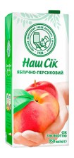 Сок НАШ СОК Яблоко/Персик 0,95л
