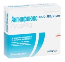 Ангиофлюкс 600 ЛЕ 2мл №10 амп. (Сулодексид)