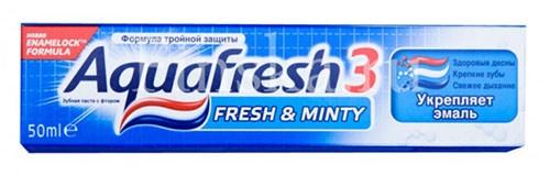 Зубная паста Аквафреш Fresh & Minty 50мл (Синяя)