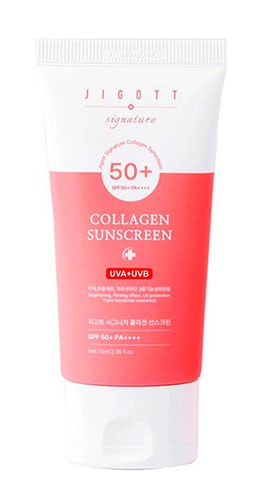 Корея Jigott Крем солнцезащитный Коллаген SPF50 PA++++ 70мл