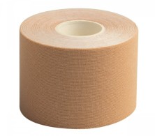 Бинт Адгезивный эластичный (спортивный тейп) 4 5x5см стягивающий н/с для жесткой фиксации (Бежевый)