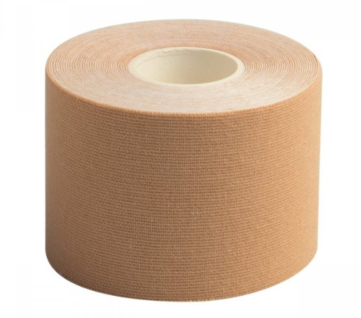 Бинт Адгезивный эластичный (спортивный тейп) 4,5x5см стягивающий н/с для жесткой фиксации (Бежевый)