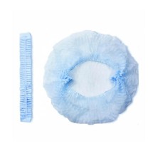 Шапочка одноразовая Голубая из спанбонда №100