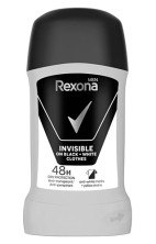 Дезодорант REXONA стик мужской 50мл Invisible Black+White