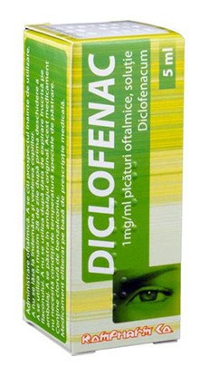 Диклофенак капли глазные 0,1% 5мл