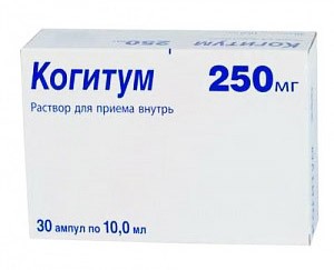 Когитум 250мг 10мл №30 р-р для приема внутрь (Ацетиламиноянтарная к-та)