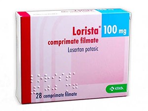 Лориста 100мг №28 таб. (Лозартан)